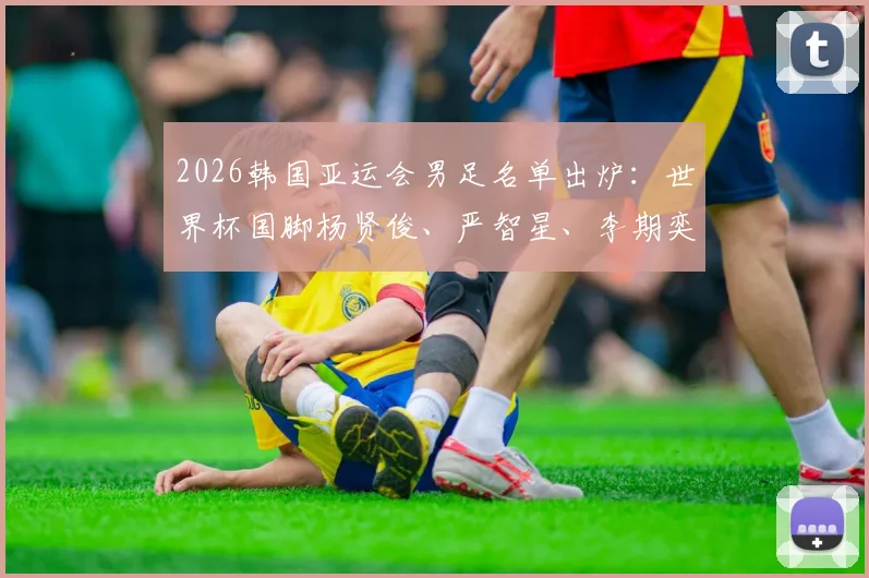 2026韩国亚运会男足名单出炉:世界杯国脚杨贤俊、严智星、李期奕领衔,U24阵容深度解析